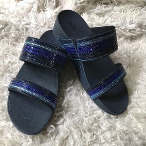 Fitflop Rosa Crystal Mosaic Slide Sandals